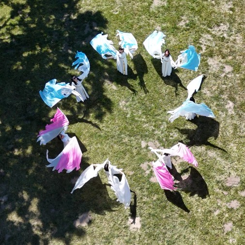 Wings of Shalom worship from the air