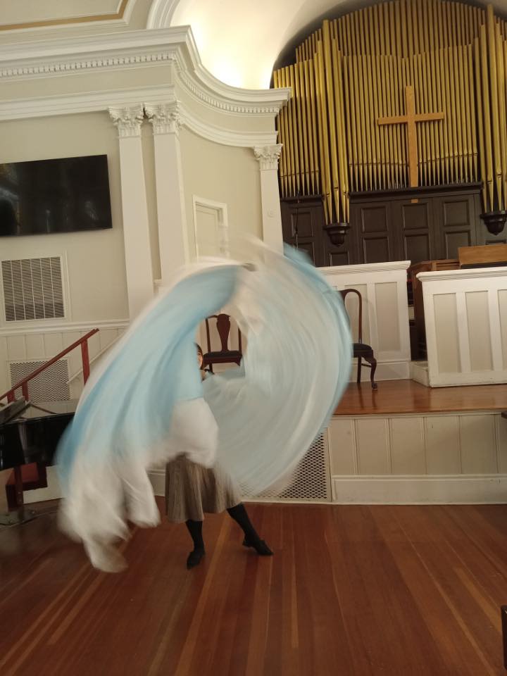 Worship flag dance training
